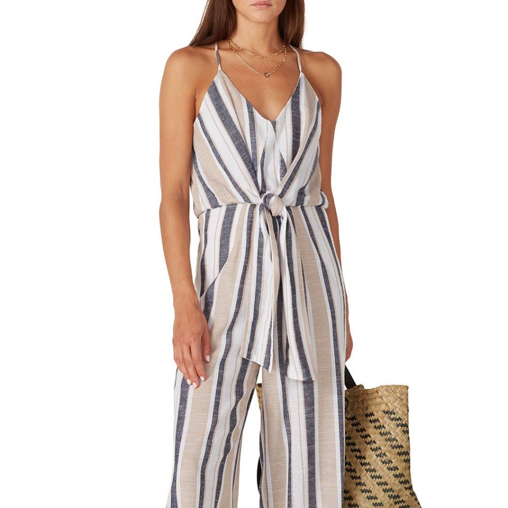 RTR Louna Tie Front Jumpsuit